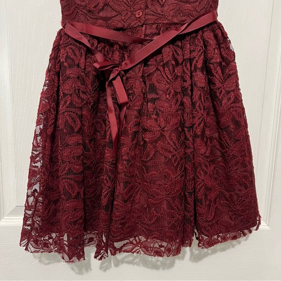 ❄️ Pink & Violet - Girls Lace Dress - Picture 7 of 7